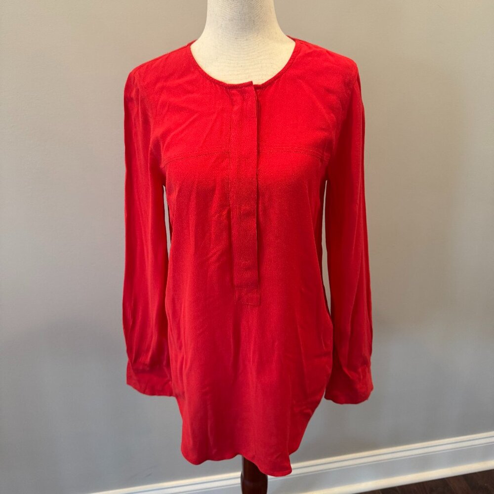 J. Crew Red Blouse